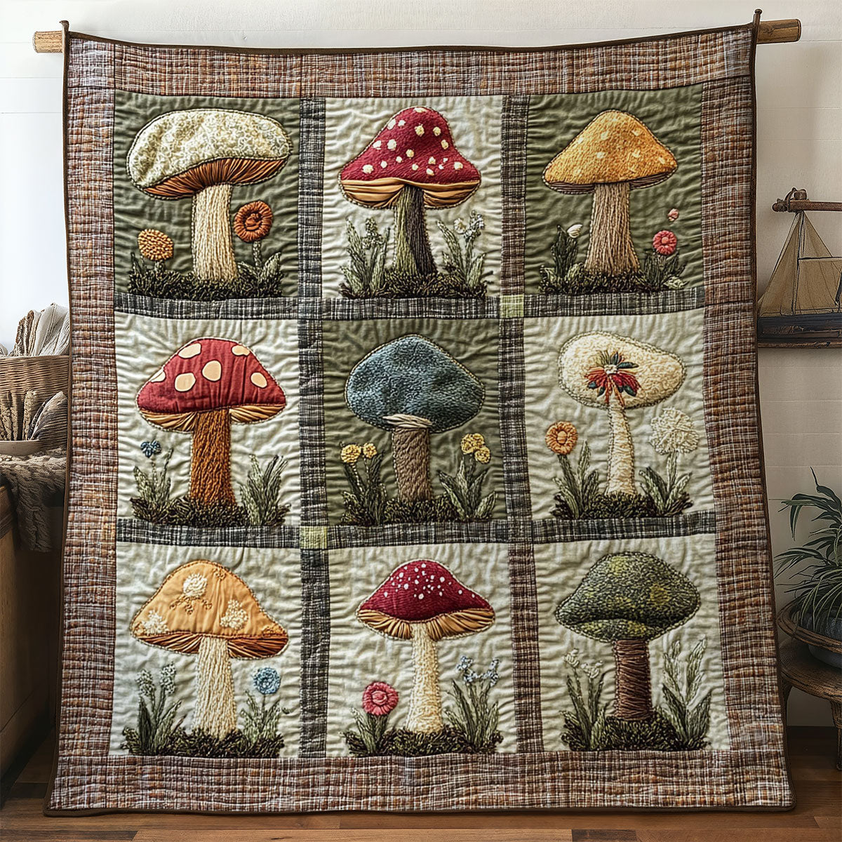 Magic Mushroom Lane WN0307101CL Quilt