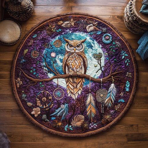 Dreamcatcher Guardian WY3006056CL Quilted Round Mat