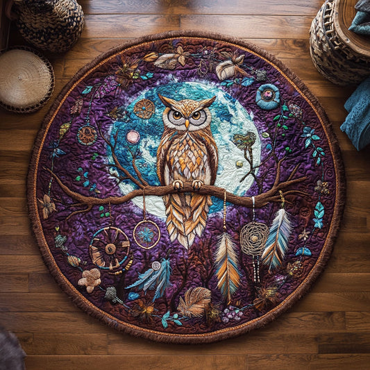 Dreamcatcher Guardian WY3006056CL Quilted Round Mat