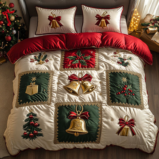 Glowing Christmas Bells WN0309042CL Duvet Cover Set