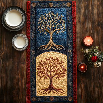Tree of Life CW1306048CL Quilted Table Runner