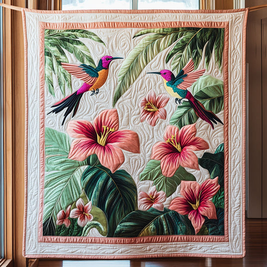 Hummingbird Hibiscus CW0407030CL Quilt