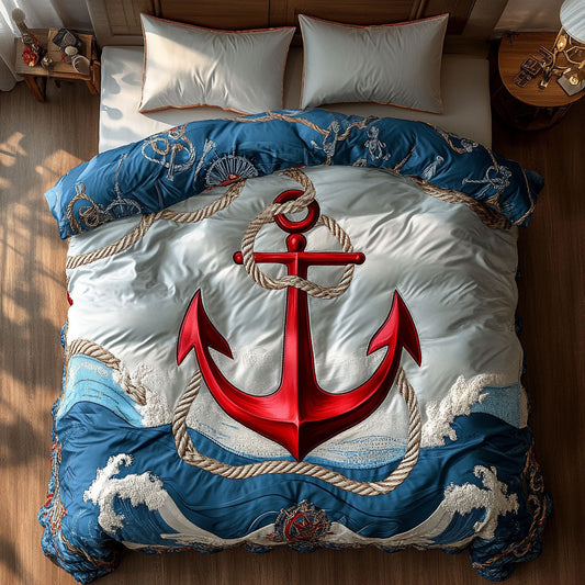 Blue Horizon Anchor WN2308019CL Duvet Cover Set