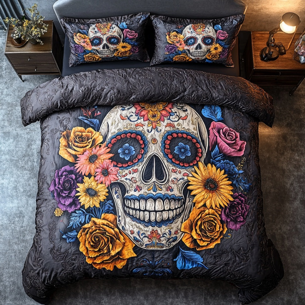 Floral Skull WU0901004CL Duvet Cover Set