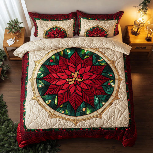 Cozy Poinsettia CW0512032CL Duvet Cover Set