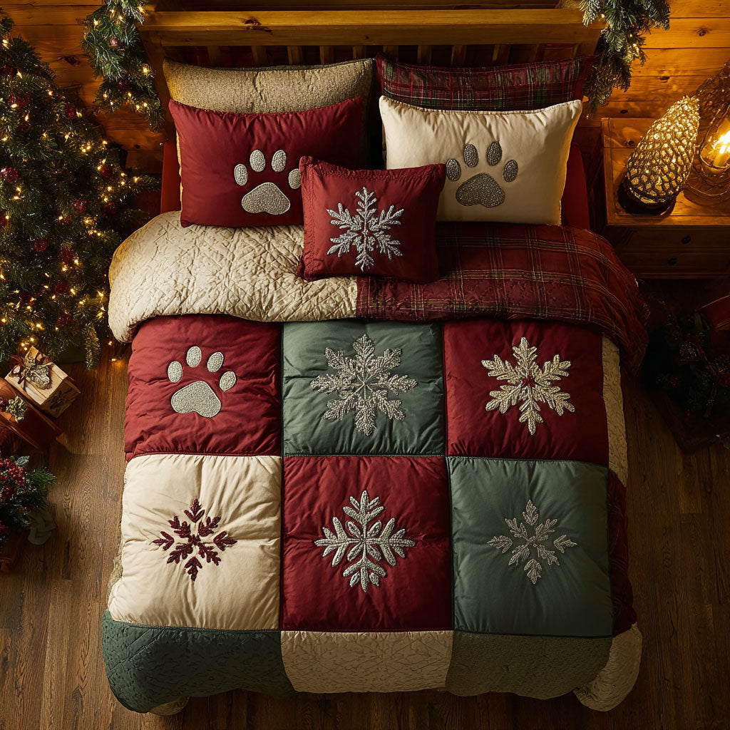 Pawprints Christmas CW0511046CL Duvet Cover Set