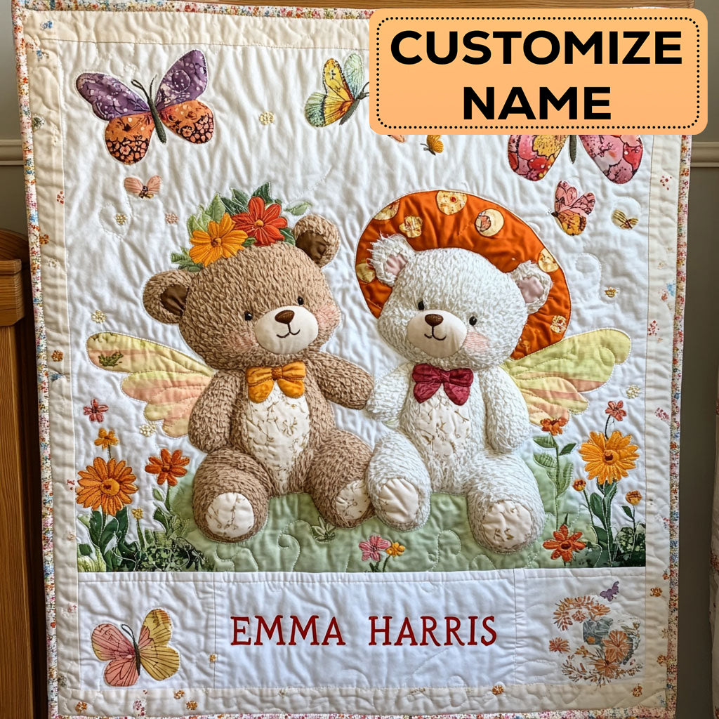 Lovely Bear Fairy CW2207045CL Personalized Baby Quilt