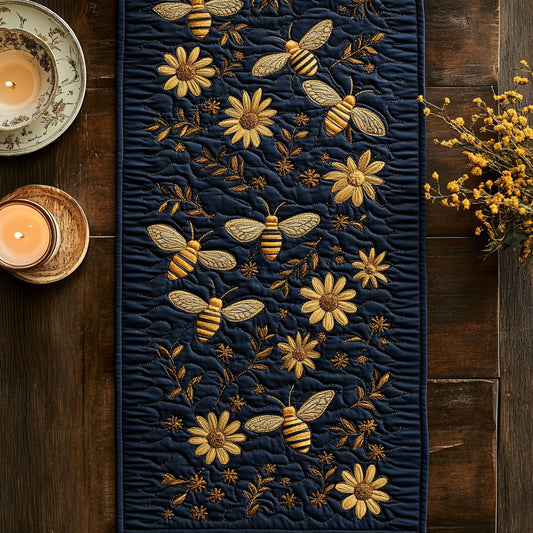 Floral Bee CW2105304CL Quilted Table Runner