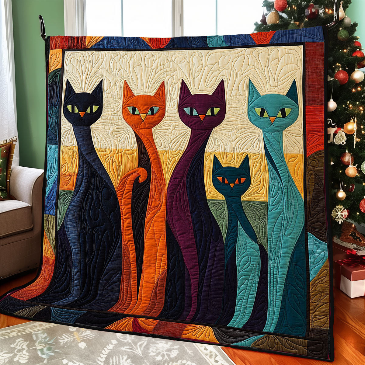 Playful Cats CP1111041CL Quilt