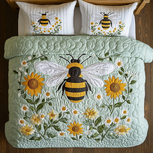 Sunflower Garden Of Bee WY1808061CL Duvet Cover Set