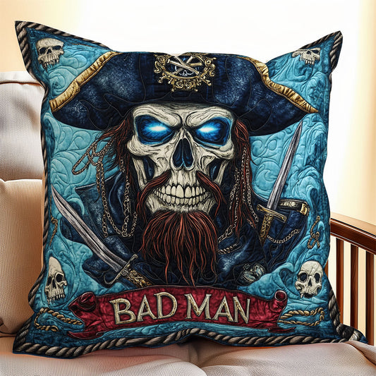 Bad Man Pirate Emblem WX1306055CL Quilt Pillow Case