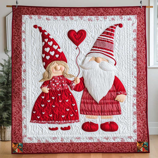 Valentine Gnome Spouse WP1812028CL Quilt