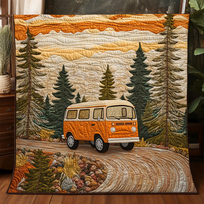 Retro Forest Ride WJ0504012CL Quilt