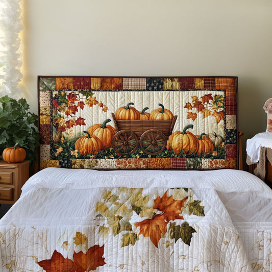 Pumpkin Cart KL2912009CL Quilted Headboard Slipcover