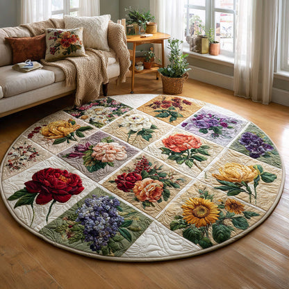 Garden Harmony CW1301146CL Quilted Round Mat