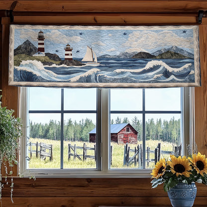 Lighthouse Garden WN0307079CL Quilted Valance