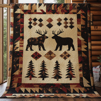 Tribal Moose CP2105034CL Quilt