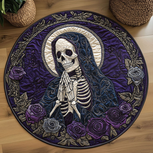 Divine Skeleton WN2908015CL Quilted Round Mat