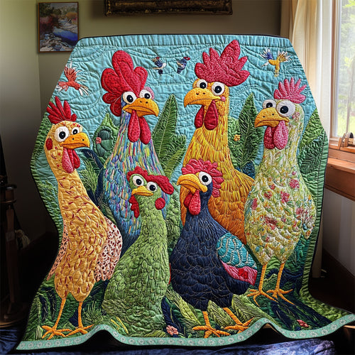 Vibrant Chicken WX2512056CL Quilt