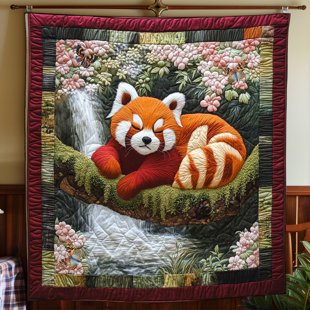 Chilling Red Panda WP2312007CL Quilt