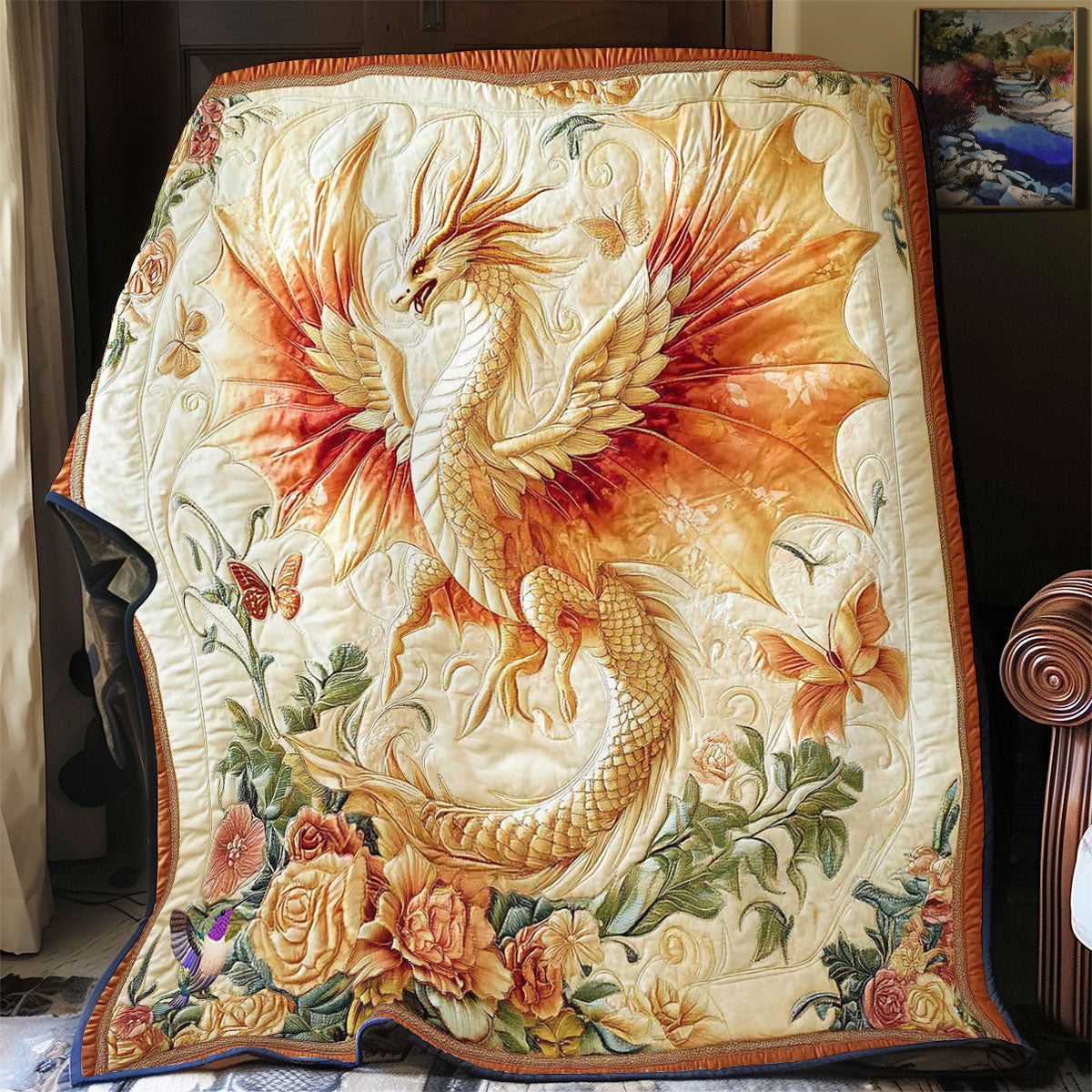 Beautiful Dragon WY2712005CL Quilt