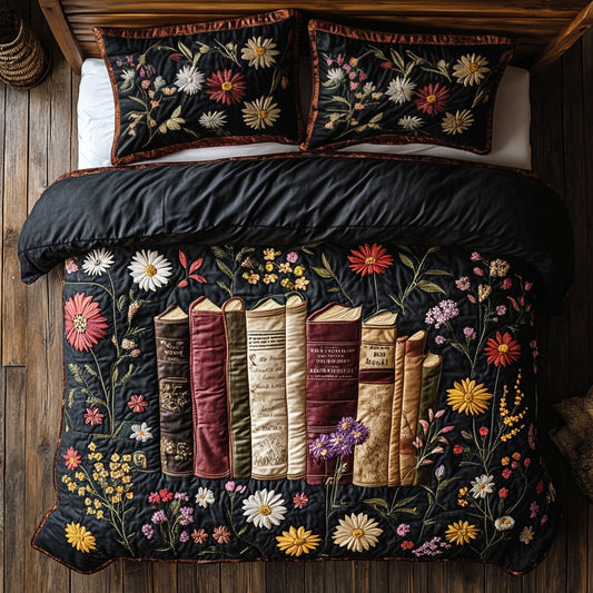 Mystic Floral Books WY0406015CL Duvet Cover Set