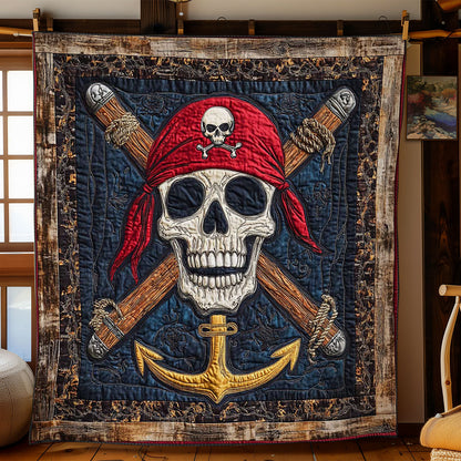 Red Bandana Skull WN2301021CL Quilt