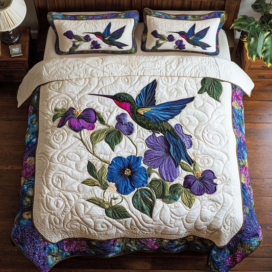 Hummingbird And Flower WY1302096CL Duvet Cover Set