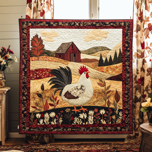 Rooster At Dawn DH2609010CL Quilt