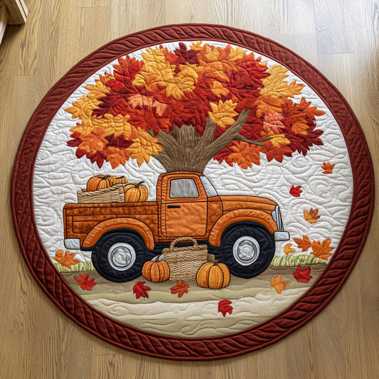 Harvest Ride WY1908007CL Quilted Round Mat