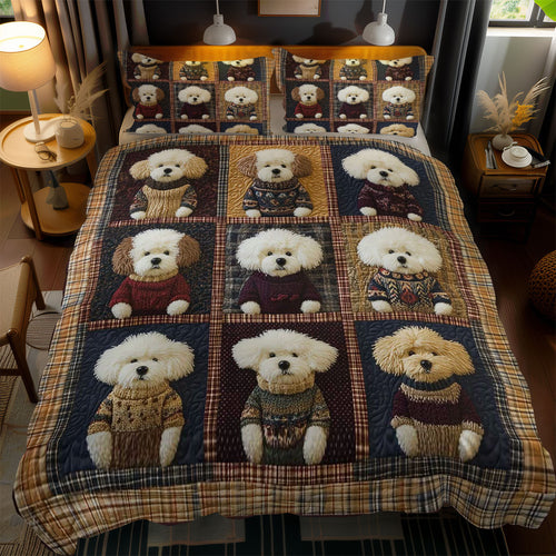 Plaid And Bichon WN2301077CL Duvet Cover Set