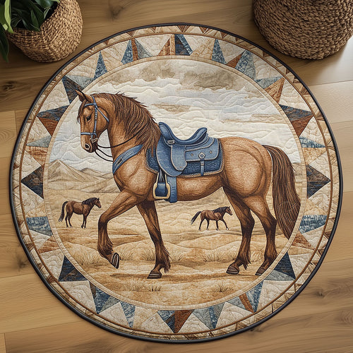 Horse Plains WN1007027CL Quilted Round Mat