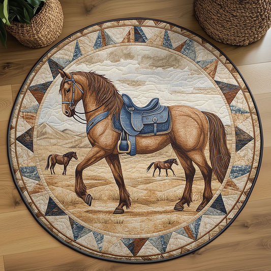 Horse Plains WN1007027CL Quilted Round Mat