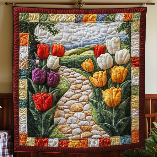 Tulip Garden WP2112022CL Quilt