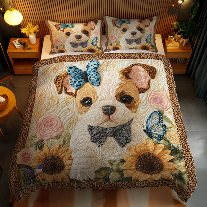 Floral Bulldog WN2412037CL Duvet Cover Set