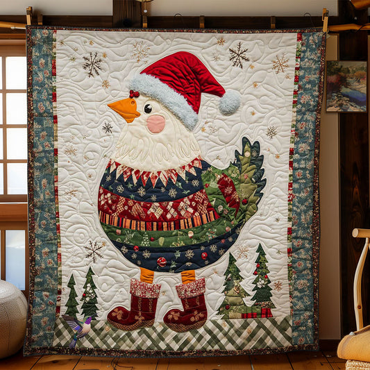 Santa Chicken WN2011004CL Quilt