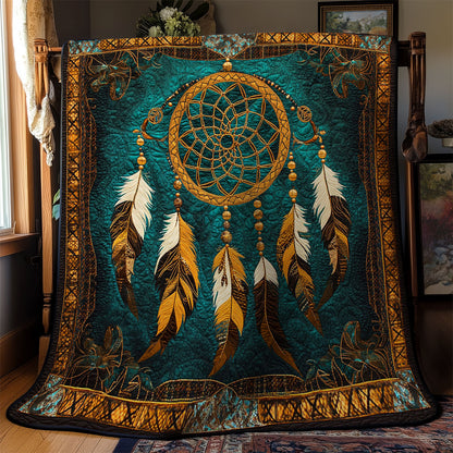 Native Feather Dreamcatcher WY2102052CL Quilt