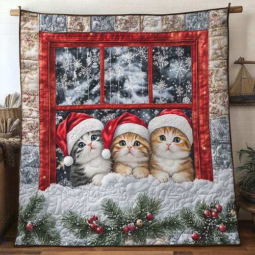 Cat Cozy Night WN1411012CL Quilt
