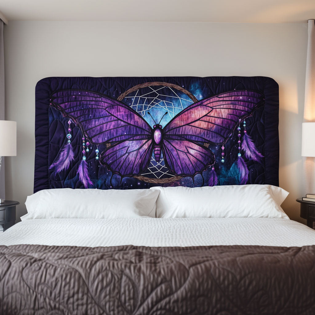 Enchanted Butterfly Night KL1812012CL Quilted Headboard Slipcover