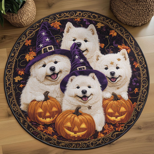 Happy Paws Chow Chow WN1108039CL Quilted Round Mat