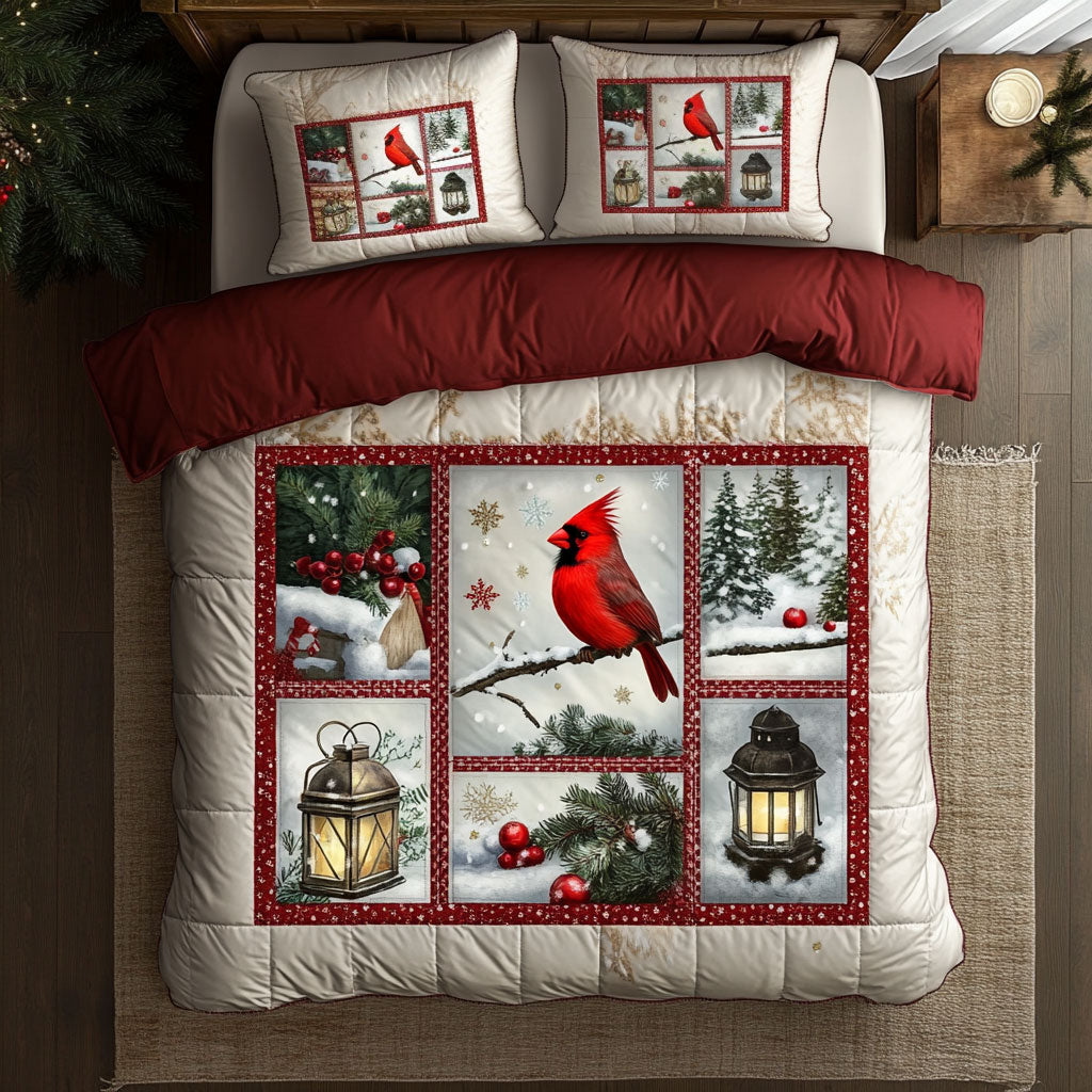 Christmas Cardinal CW0811011CL Duvet Cover Set
