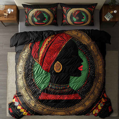 Black Women Portrait WY0503008CL Duvet Cover Set