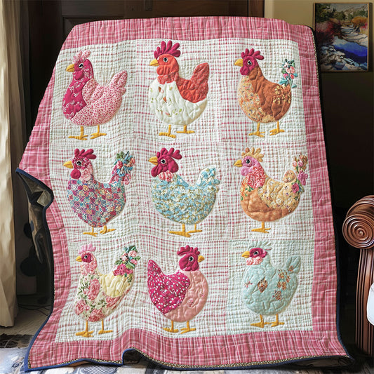 Cute Hen WY1701035CL Quilt