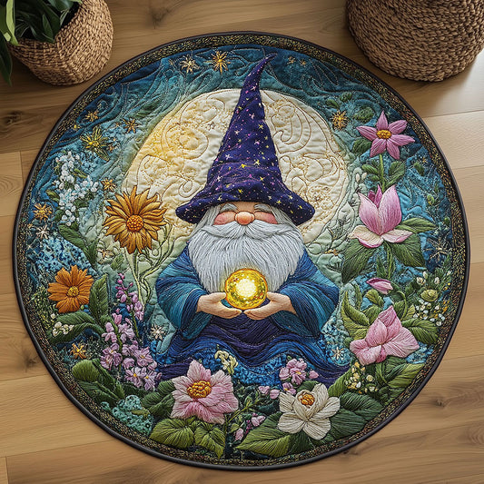 Moonlight Gnome WN2208082CL Quilted Round Mat