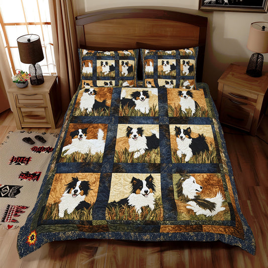 Cheerful Border Collie WX2612076CL Duvet Cover Set