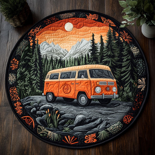 Nature Retreat CM2705007CL Quilted Round Mat