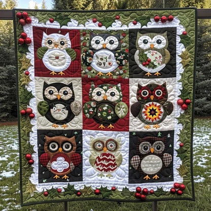 Christmas Owl Collection WP1710003CL Quilt