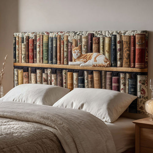 Purrfect Pages CP2912012CL Quilted Headboard Slipcover