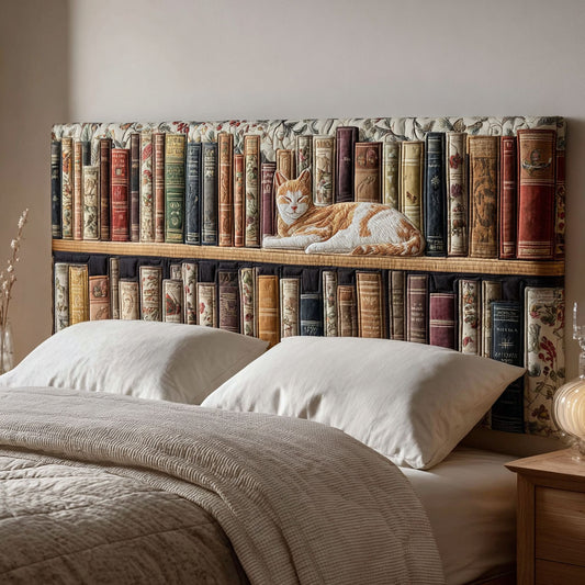 Purrfect Pages CP2912012CL Quilted Headboard Slipcover