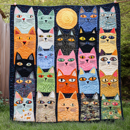 Whimsical Cat WJ1305010CL Quilt